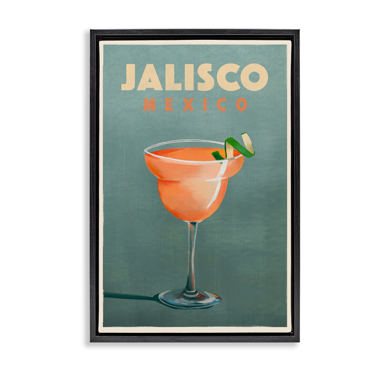 Stupell Industries Jalisco Mexico Cocktail Framed Floater Canvas Wall Art Design by The Whiskey Ginger